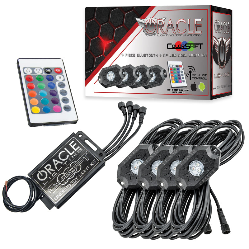 Load image into Gallery viewer, Oracle Bluetooth + RF Underbody Rock Light Kit - 4 PCS - ColorSHIFT
