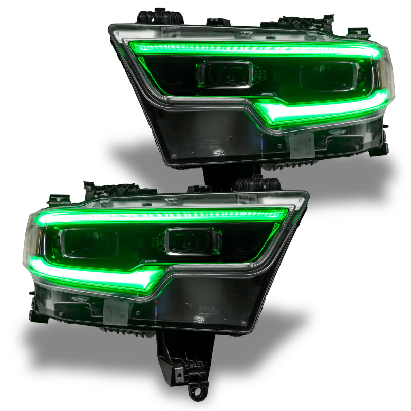 Load image into Gallery viewer, Oracle 19-21 RAM 1500 Projector LED Headlight DRL Kit - ColorSHIFT RGBW+A w/o Controller
