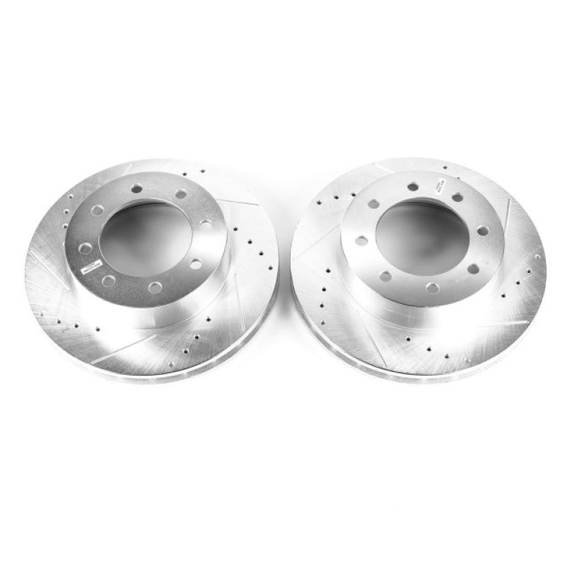 Load image into Gallery viewer, Power Stop 00-04 Ford F-550 Super Duty Front Drilled &amp; Slotted Rotor - Pair
