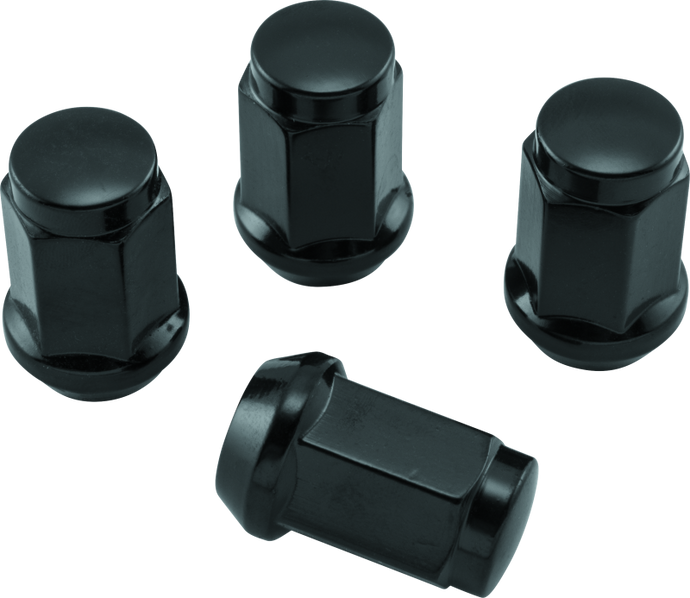 QuadBoss Lug Nuts 12x1.5 - 17mm-Od - Black - Box of 4