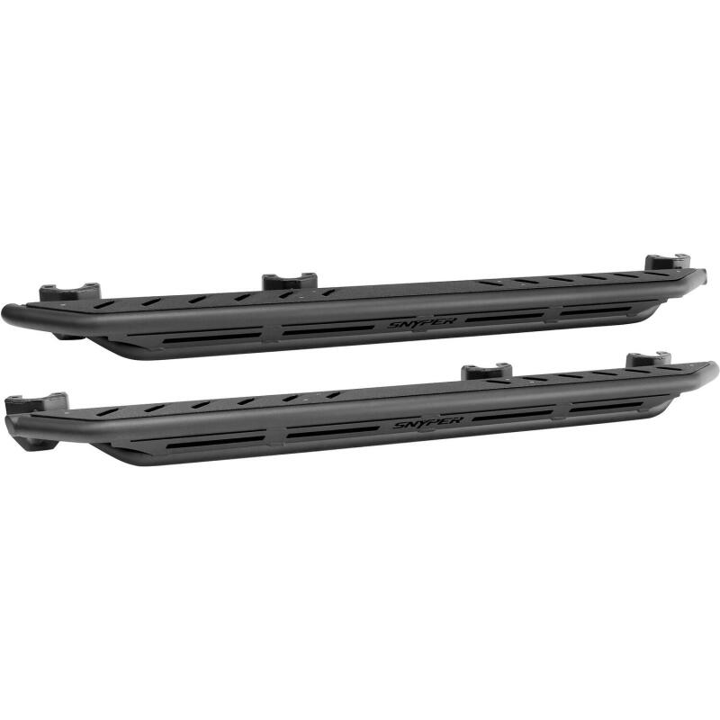 Load image into Gallery viewer, Westin/Snyper 07-17 Jeep Wrangler Unlimited Triple Tube Rock Rail Steps - Textured Black
