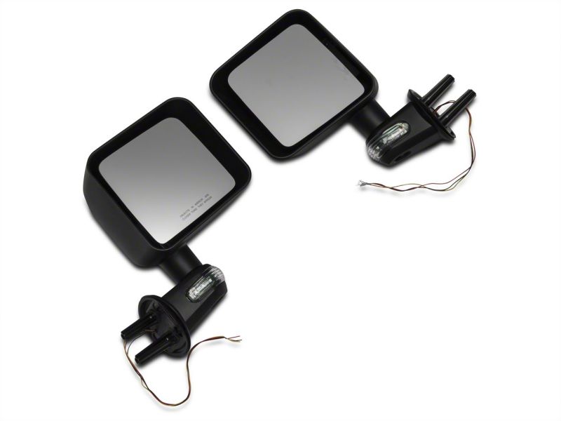 Load image into Gallery viewer, Raxiom 07-18 Jeep Wrangler JK Side Mirrors w/ LED Signal Indicators- Blk
