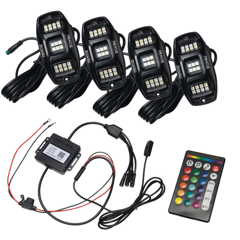 Load image into Gallery viewer, Oracle Underbody  RGB+W Wheel Well Rock Light Kit - 4 PCS - ColorSHIFT
