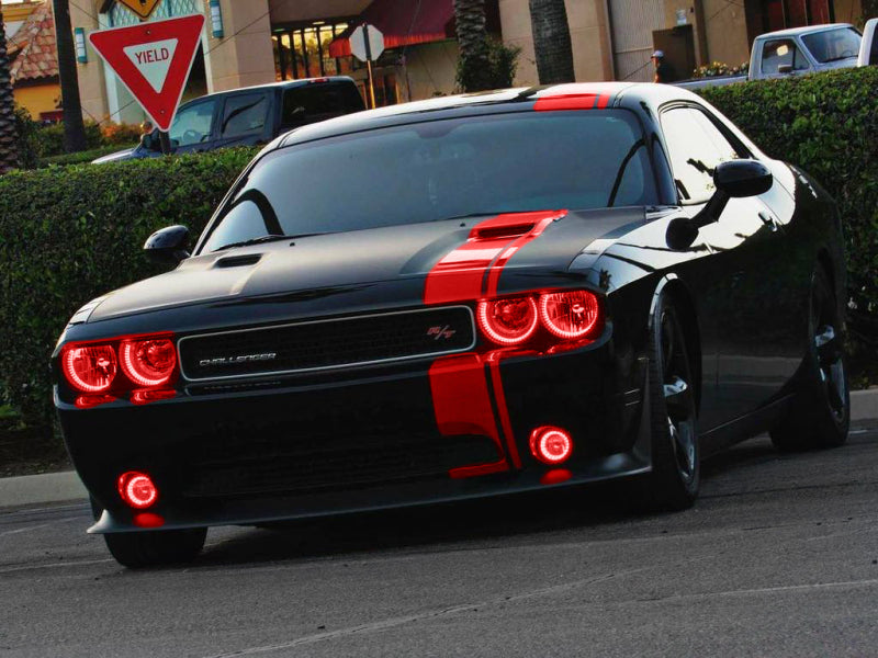 Load image into Gallery viewer, Oracle Dodge Challenger 08-14 LED Waterproof Halo Kit - Red
