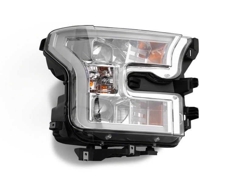 Load image into Gallery viewer, Raxiom 15-17 Ford F-150 Projector Headlights w/ LED Accent- Chrome Housing (Clear Lens)
