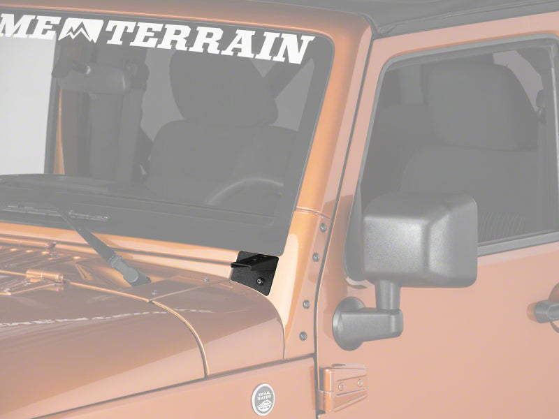 Load image into Gallery viewer, Raxiom 07-18 Jeep Wrangler JK Windshield Mounted Light Brackets
