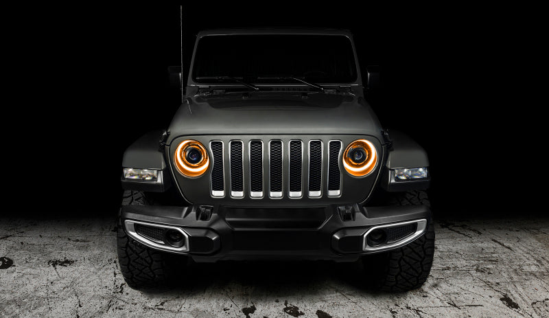 Load image into Gallery viewer, Oracle Jeep JL/Gladiator JT Oculus Bi-LED Projector Headlights - Amber/White Switchback SEE WARRANTY
