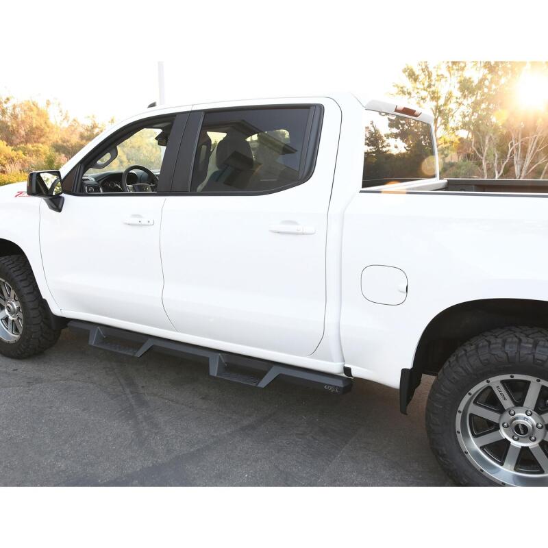 Load image into Gallery viewer, Westin 2019 Chevrolet Silverado / GMC Sierra 1500 Crew Cab Drop Nerf Step Bars - Textured Black
