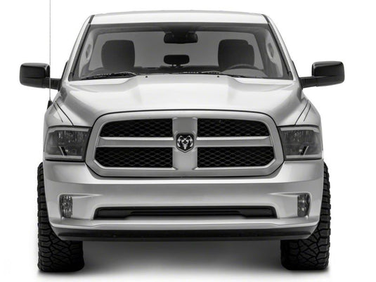 Raxiom 09-18 Dodge RAM 1500/2500/3500 Axial Series Headlights w/ LED Bar- Blk Housing (Clear Lens)