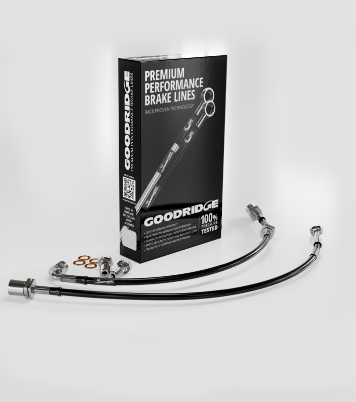Load image into Gallery viewer, Goodridge 16-18 BMW M4 Stainless Steel Front Brake Lines
