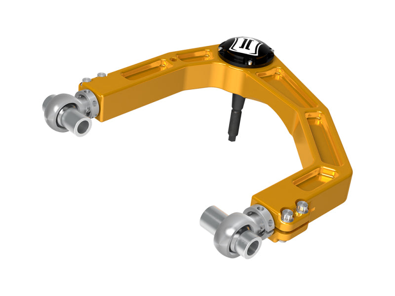 Load image into Gallery viewer, ICON 2024 Toyota Tacoma Billet Upper Control Arm w/ Delta Joint Pro - Gold Anodized
