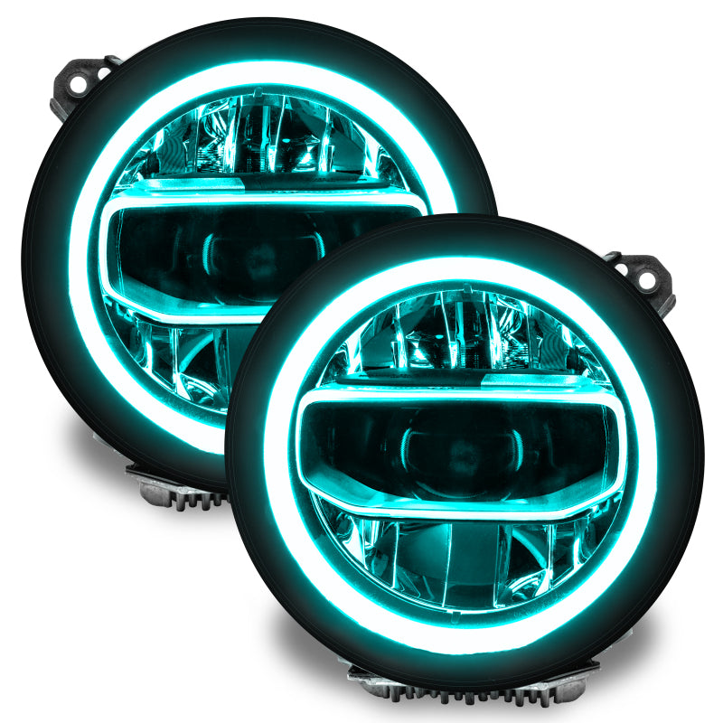 Load image into Gallery viewer, Oracle Jeep Wrangler JL/Gladiator JT RGB+W Headlight DRL Upgrade Kit - ColorSHIFT 2
