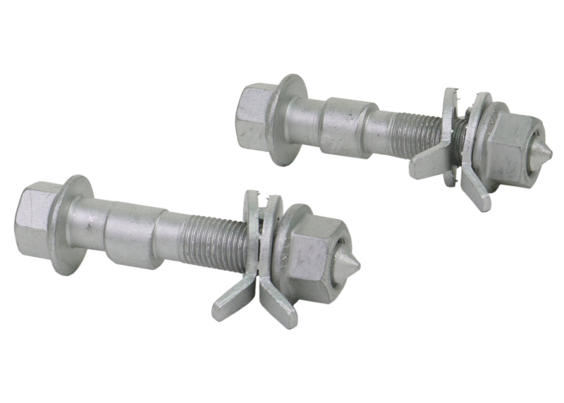 Load image into Gallery viewer, Whiteline 89-98 Nissan 240SX S13 &amp; S14 Front / 6/09+ Chevy Cruze JG Camber Adjusting Bolt Kit - 12mm
