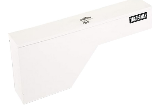 Tradesman Steel Fender Well Truck Tool Box - White