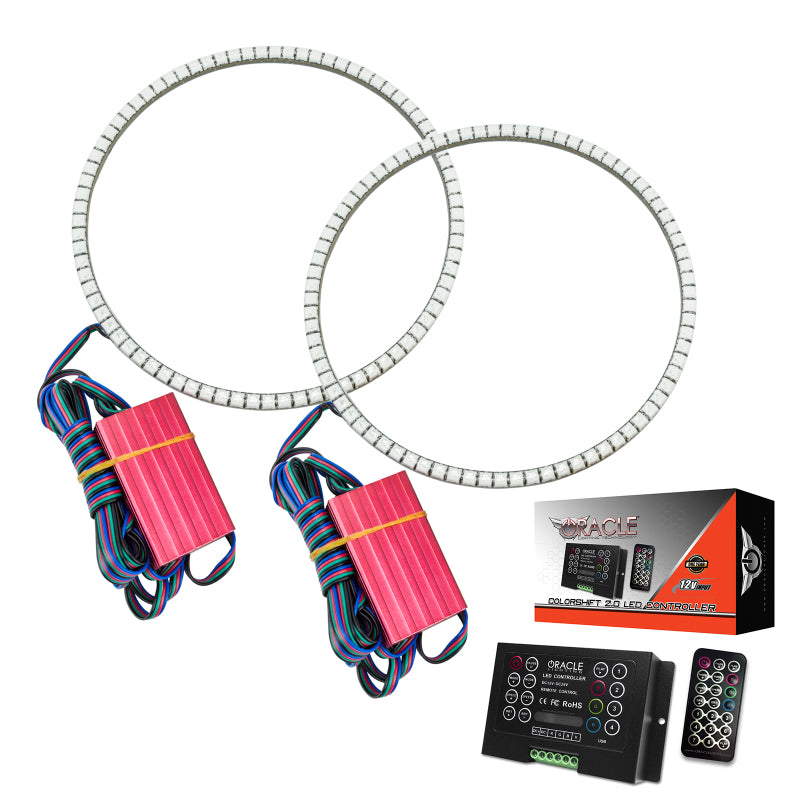 Load image into Gallery viewer, Oracle Jeep Wrangler JL/Gladiator JT LED Surface Mount Headlight Halo Kit ColorSHIFT 2
