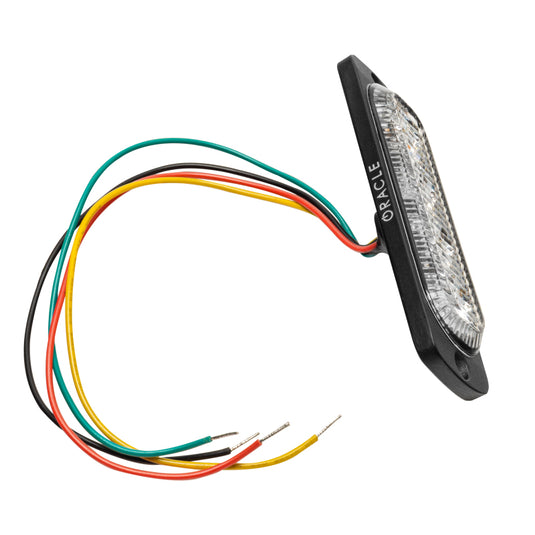 Oracle 4 LED Slim Strobe - Amber