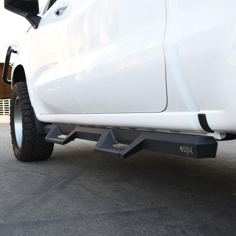 Load image into Gallery viewer, Westin 2019 Chevrolet Silverado / GMC Sierra 1500 Crew Cab Drop Nerf Step Bars - Textured Black
