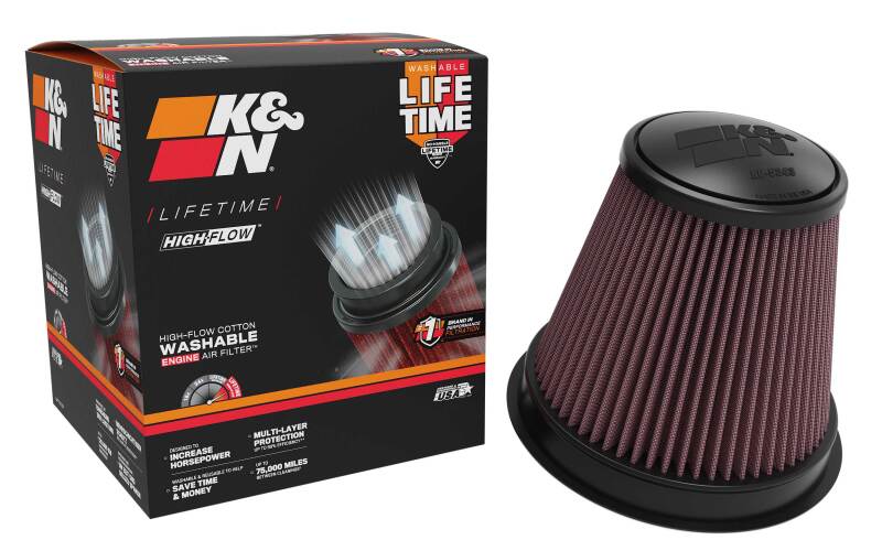 Load image into Gallery viewer, K&amp;N Universal Air Filter 4in Flg 8-1/2in B 5in T 8in H Gen 3

