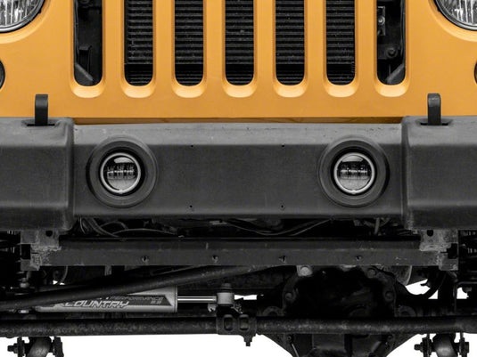 Raxiom 07-18 Jeep Wrangler JK Axial Series Halo LED Fog Lights- Amber