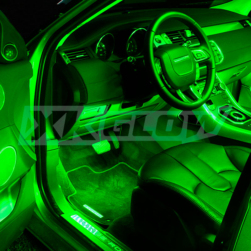 Load image into Gallery viewer, XK Glow Single Color XKGLOW UnderglowLED Accent Light Car/Truck Kit Green - 4x8In
