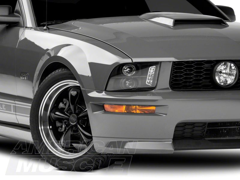 Load image into Gallery viewer, Raxiom 05-09 Ford Mustang Excluding GT500 LED Halo Projector Headlights- Blk Housing (Clear Lens)
