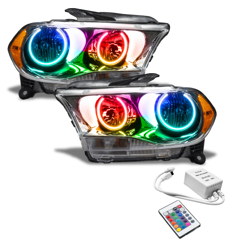 Load image into Gallery viewer, Oracle 11-13 Dodge Durango SMD HL Halogen - Chrome - ColorSHIFT w/ Simple Controller SEE WARRANTY
