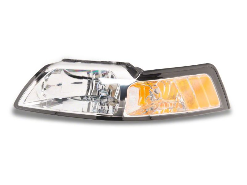 Load image into Gallery viewer, Raxiom 99-04 Ford Mustang Axial Series OEM Style Replacement Headlights- Chrome Housing (Clear Lens)
