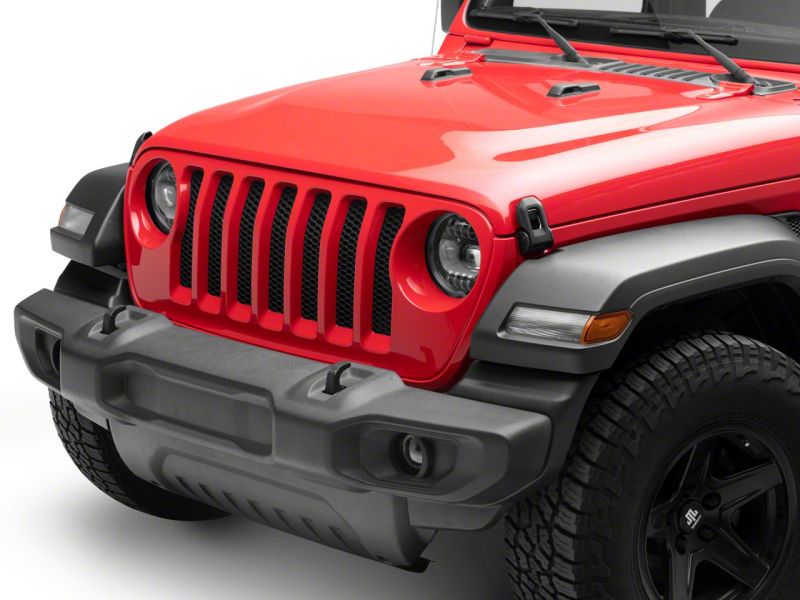 Load image into Gallery viewer, Raxiom 18-23 Jeep Wrangler JL Axial Series 9-In Angel Eye LED Headlights- Blk Housing (Clear Lens)
