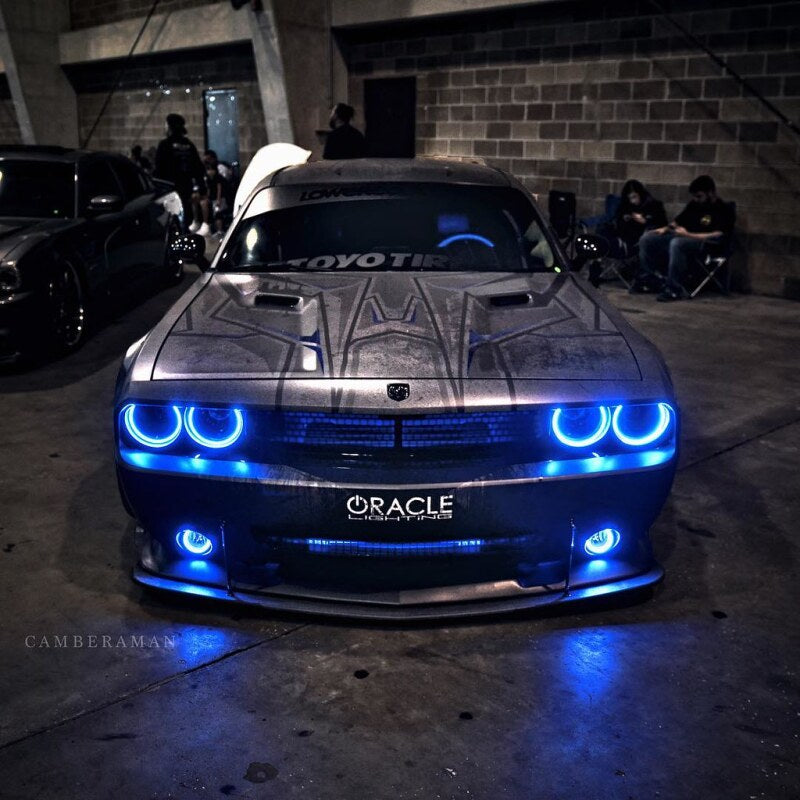 Load image into Gallery viewer, Oracle 08-14 Dodge Challenger Dynamic Surface Mount Headlight Halo Kit - - Dynamic
