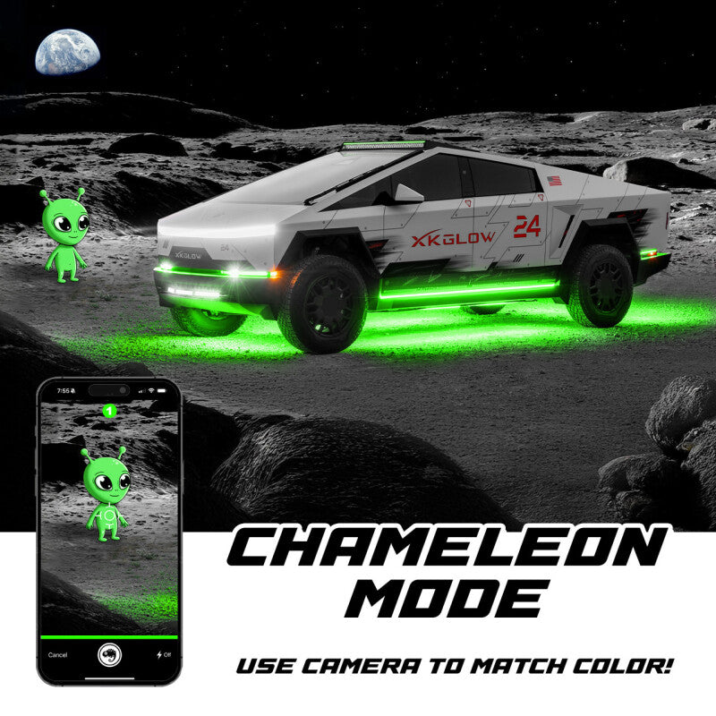 Load image into Gallery viewer, XK Glow Tesla Cybertruck XKmax 50in Roof LED Off-Road Light Bar w/ RGBW Chasing DRL &amp; App Control
