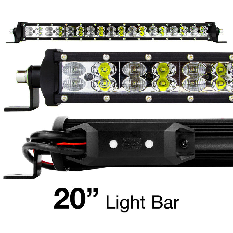 Load image into Gallery viewer, XK Glow RGBW Light Bar High Power Offroad Work/Hunting Light w/ Bluetooth Controller 20In
