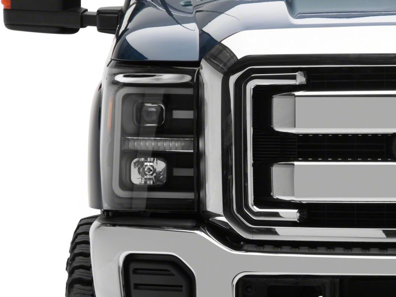 Load image into Gallery viewer, Raxiom 11-16 Ford F-250 Super Duty LED Projector Headlights - Blk Housing (Clear Lens)
