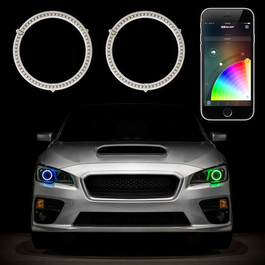 XK Glow 2x60mm - RGB Switchback Halo Million Color XKCHROME Smartphone App Controlled Kit