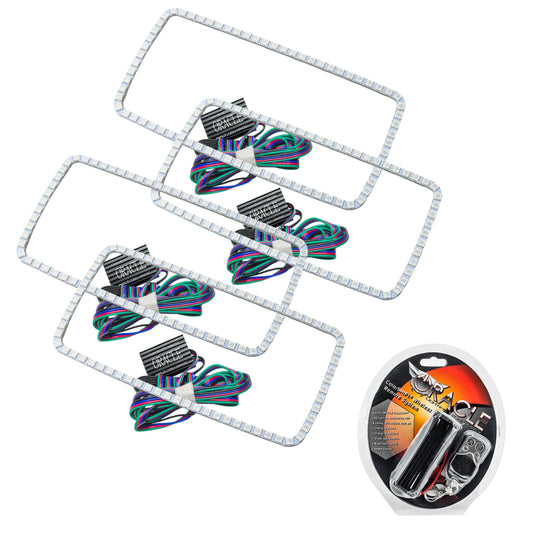 Oracle GMC Sierra 07-13 Halo Kit (New Square Ring Design) - ColorSHIFT SEE WARRANTY