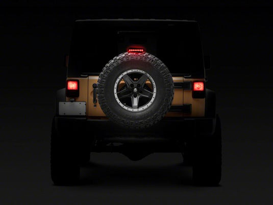 Raxiom 07-18 Jeep Wrangler JK Axial Series Hyper Flash LED Third Brake Light- Smoked