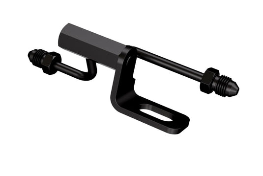 Goodridge 07-11 Harley-Davidson Softail Models Rear Brake Switch Holder - Black