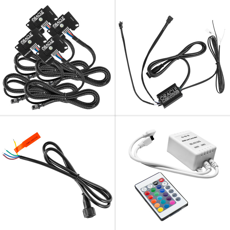 Load image into Gallery viewer, Oracle Jeep Wrangler JL/JT RGB+W Headlight DRL  Kit - ColorSHIFT w/ Simple Controller
