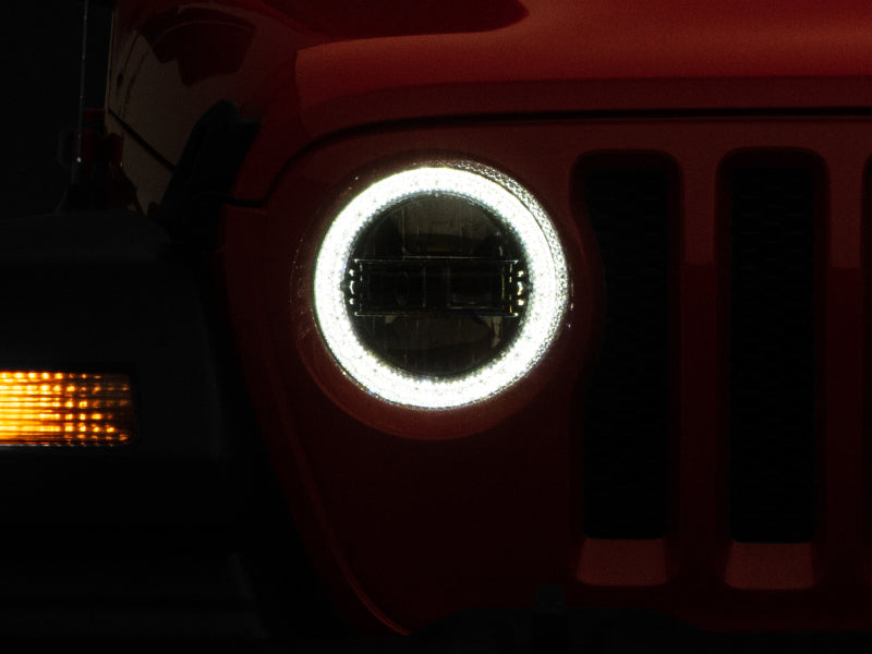 Load image into Gallery viewer, Raxiom 18-22 Jeep Wrangler JL/JT Axial Series LED Headlights- Black Housing (Clear Lens)
