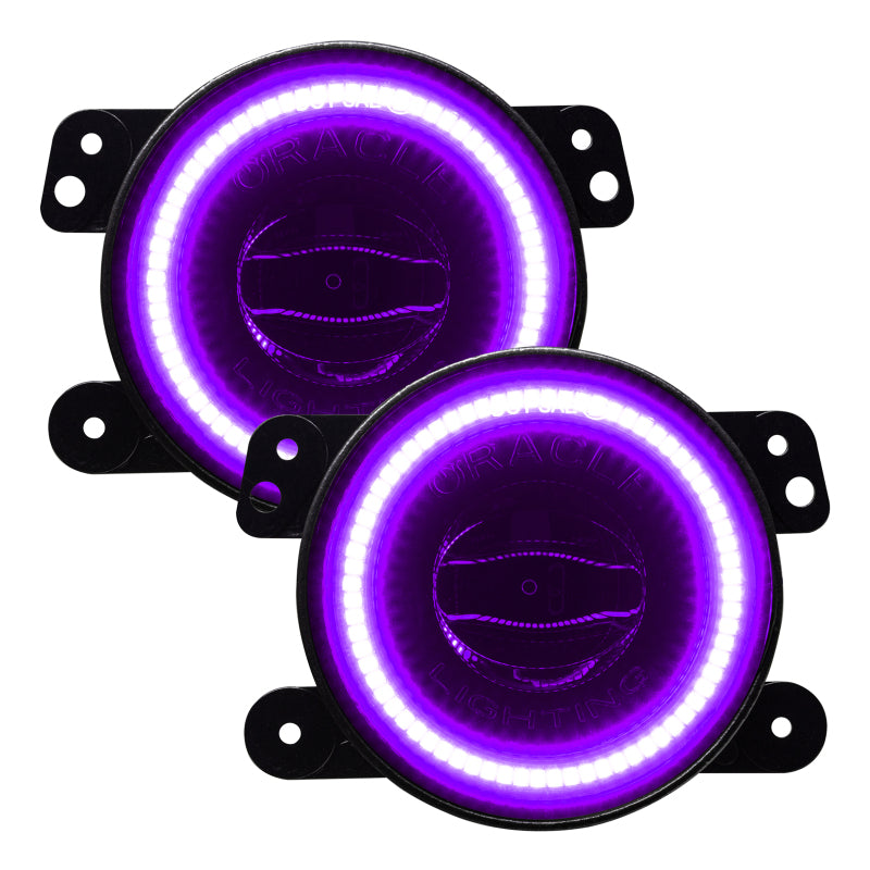 Load image into Gallery viewer, Oracle Jeep Wrangler JK/JL/JT High Performance W LED Fog Lights - ColorSHIFT - Dynamic
