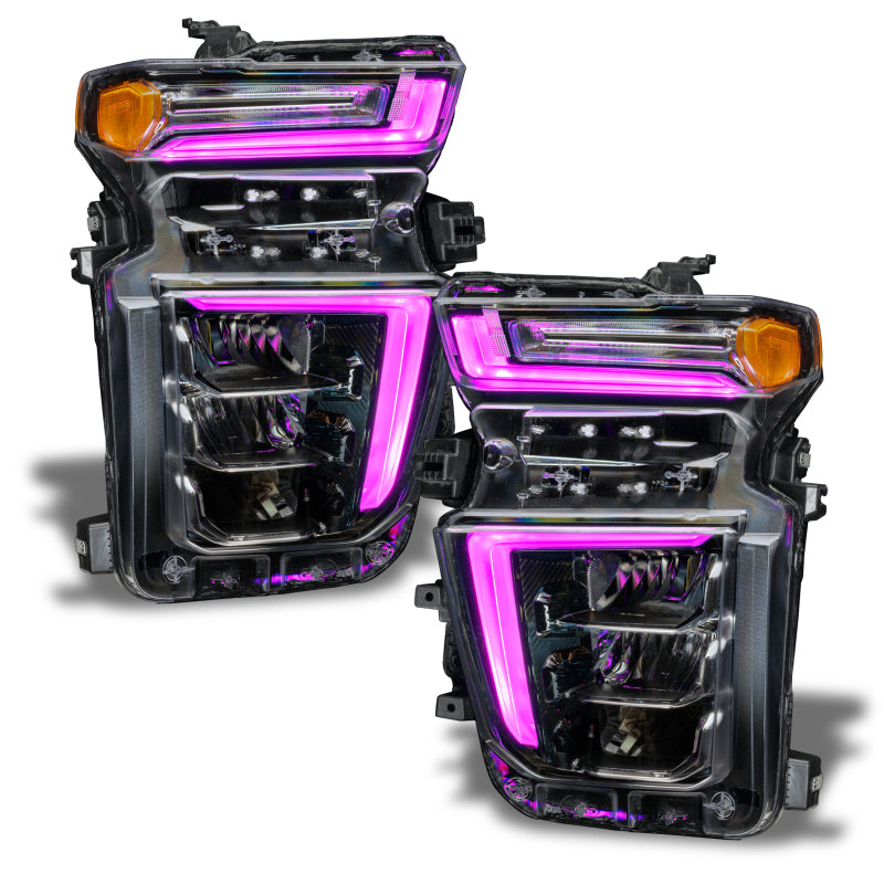 Load image into Gallery viewer, Oracle 20-21 Chevy Silverado HD 2500/3500 RGB+W Headlight DRL Upgrade Kit - ColorSHIFT
