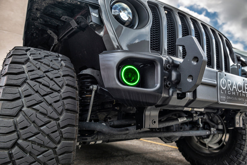 Load image into Gallery viewer, Oracle Jeep Wrangler JK/JL/JT High Performance W LED Fog Lights - ColorSHIFT - Dynamic
