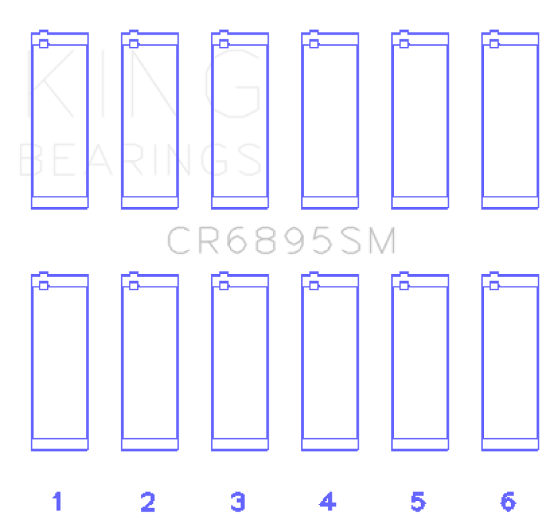 Load image into Gallery viewer, King Engine Bearings Ford Ecoboost 3.5L V6 (Size +0.25mm) Connecting Rod Bearing Set
