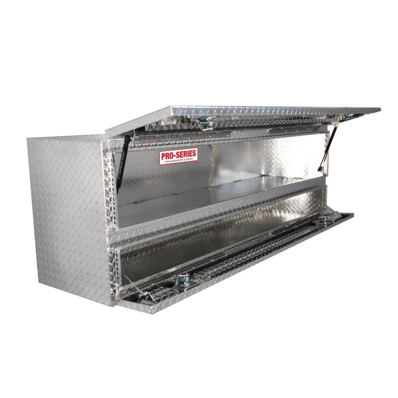 Load image into Gallery viewer, Westin/Brute High Cap 72in Stake Bed Contractor TopSider w/ Doors - Aluminum
