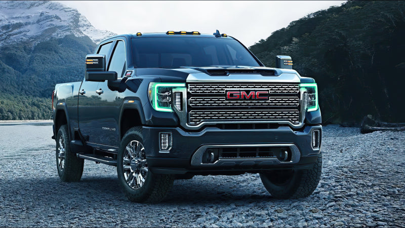 Load image into Gallery viewer, Oracle 20-21 GMC Sierra 2500/3500 HD RGB+W Headlight DRL Upgrade Kit - ColorSHIFT
