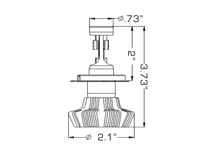 Load image into Gallery viewer, Oracle H4 4000 Lumen LED Headlight Bulbs (Pair) - 6000K
