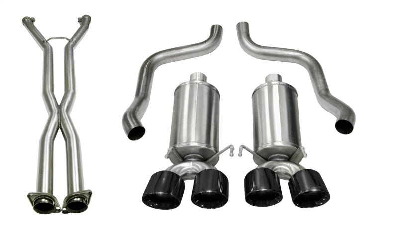 Load image into Gallery viewer, Corsa 09-13 Chevy Corvette 6.2L V8 2.5in Sport Cat-Back Dual Rear Exit w/Twin 4.0in Pol Pro-Ser Tips
