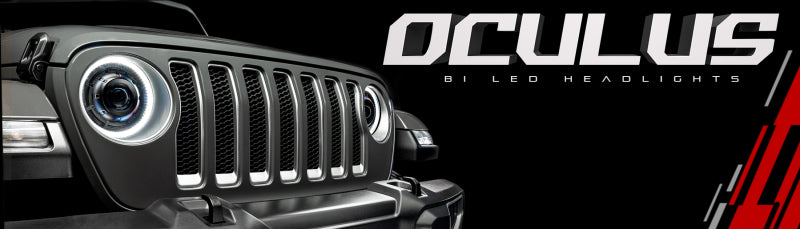 Load image into Gallery viewer, Oracle Oculus BiLED Projector Headlights for Jeep JL/Gladiator JT  Satin Silver 5500K SEE WARRANTY
