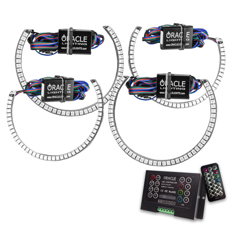 Load image into Gallery viewer, Oracle Dodge Challenger 15-21 LED Waterproof Halo Kit - ColorSHIFT w/ 2.0 Controller
