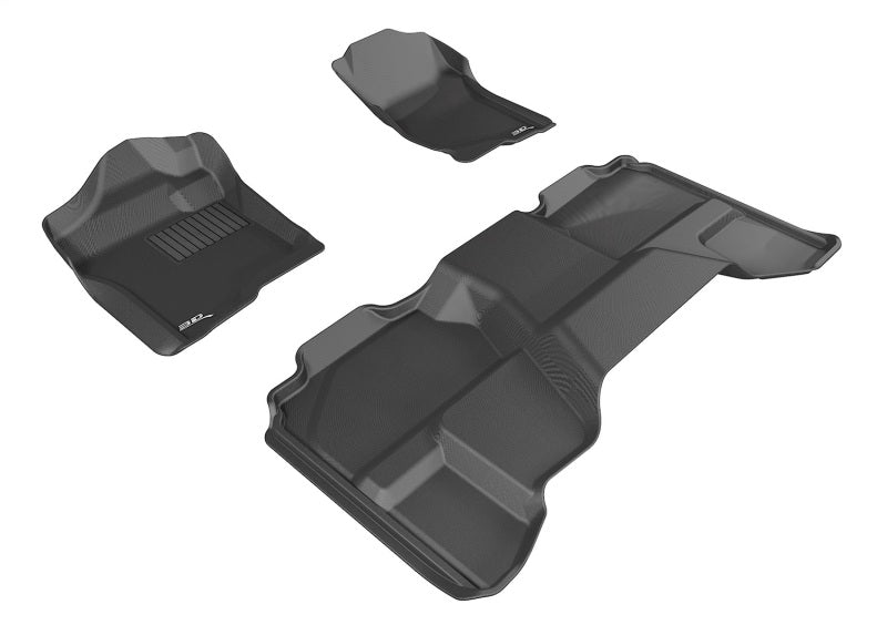 Load image into Gallery viewer, 3D MAXpider 07-13 Chevrolet Silverado 1500 EXTENDED Cab Kagu Black Full Set
