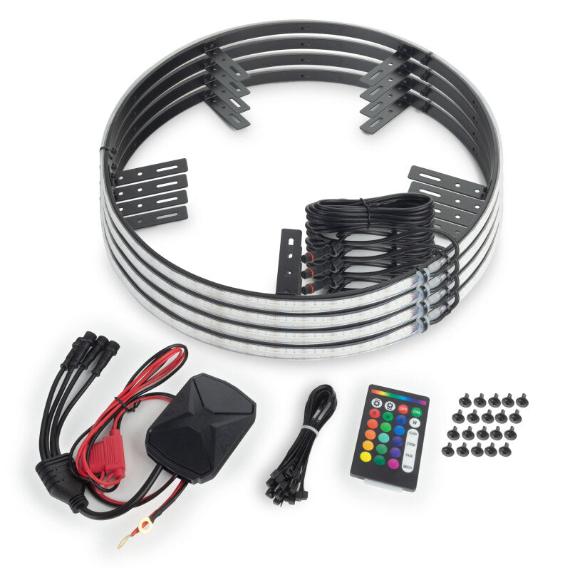 Load image into Gallery viewer, ORACLE Lighting LED Illuminated Wheel Rings 16.5in PLASMA ColorSHIFT w/BC2 Bluetooth Controller

